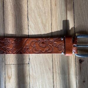 Marco Polo Embossed Leather Belt (European Brand)